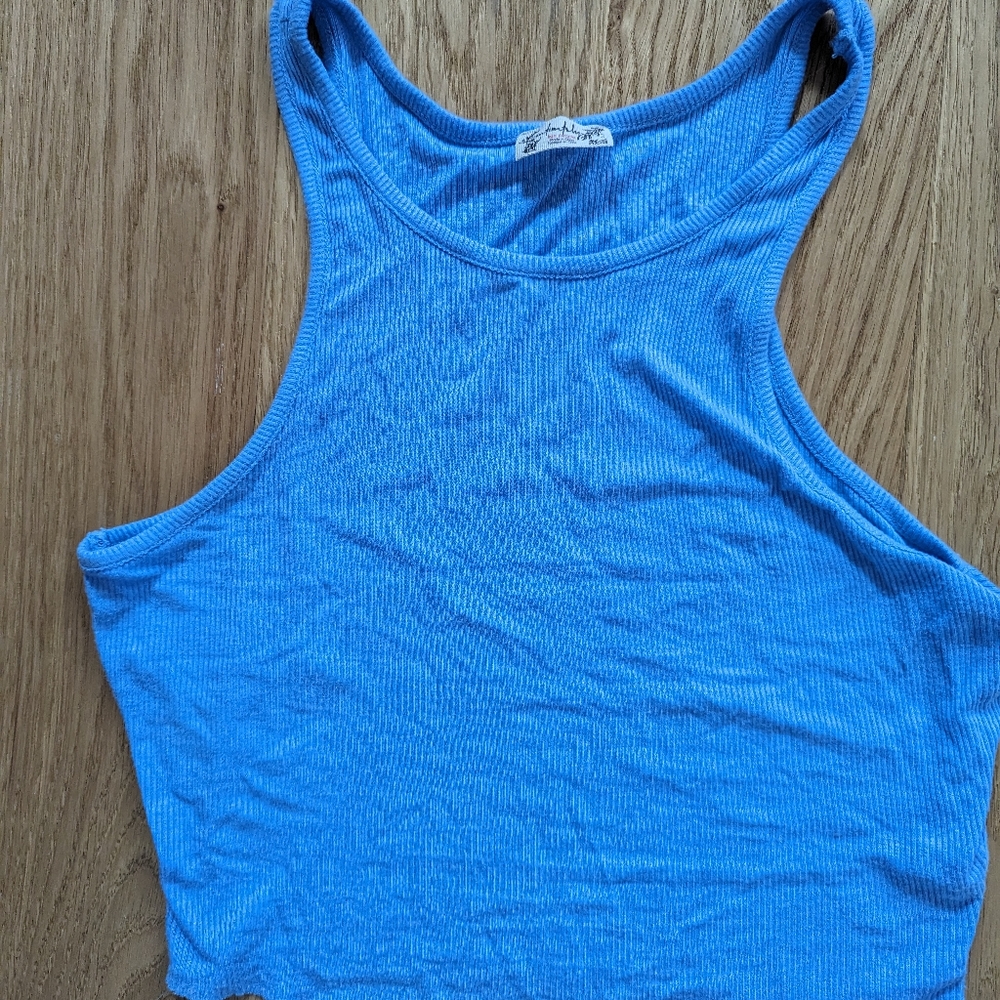 Free People Crop high neck tank